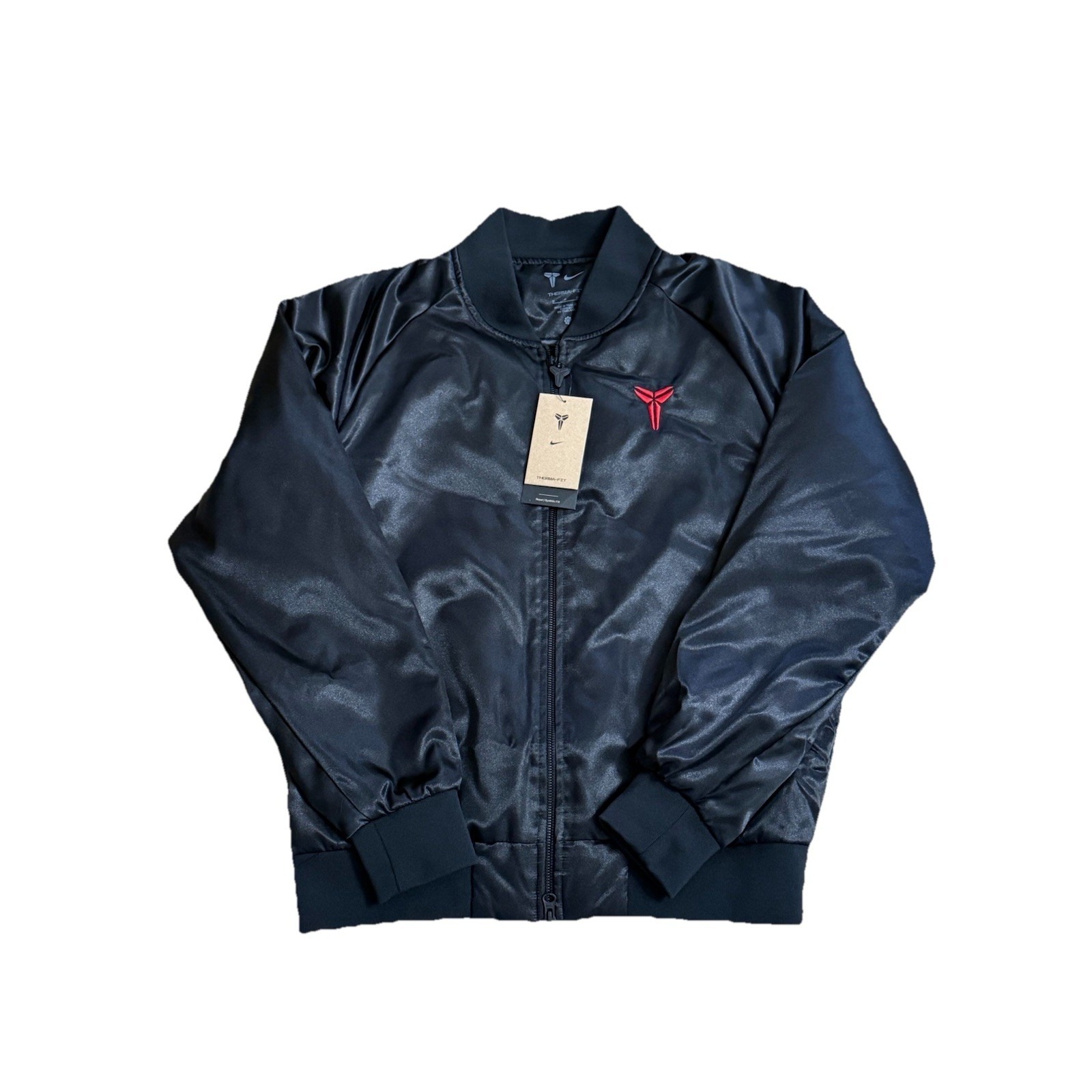 Nike Kobe Year Of Mamba Therma-Fit Bomber Jacket Black Hq4695-010 Size Small